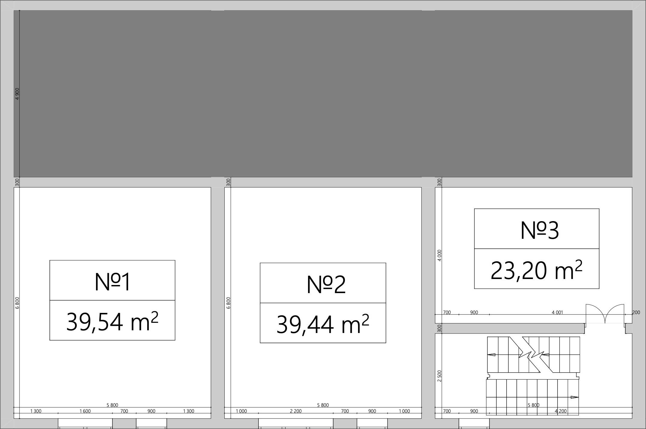 Планування поверху комерційних приміщень Promisto